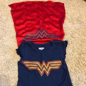 Wonder Woman Toddler Girls T-Shirt with cape